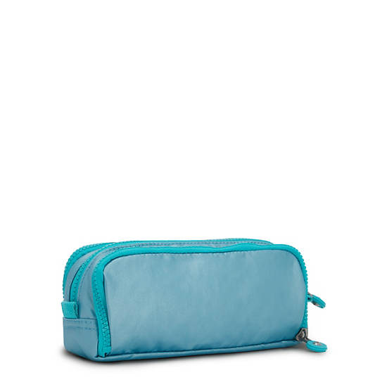 Sacs Kipling Gitroy Metallic Pencil Case Beige Turquoise | FR 1095XY